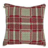 Melin Tregwynt cushion 45cm x 45cm in Knot Garden Rhubarb