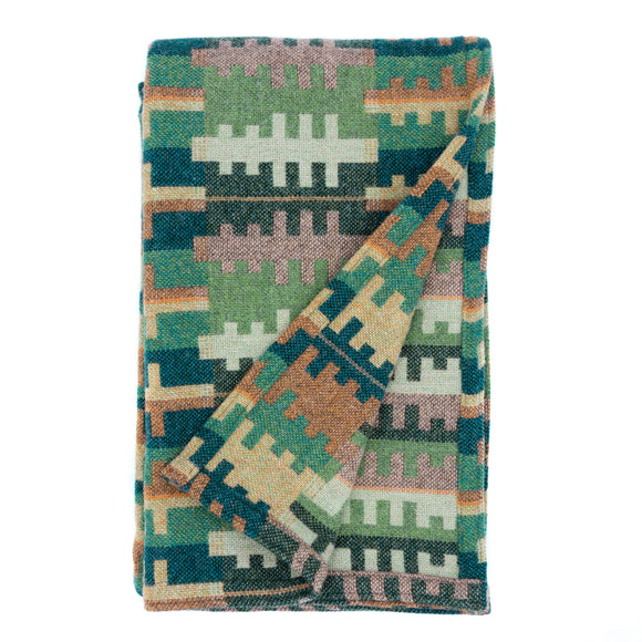 Melin Tregwynt Throw in Forest Summer