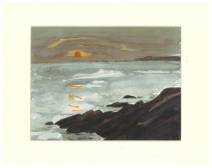 Kyffin Williams - Print Machlud o Barclodiad y Gawres